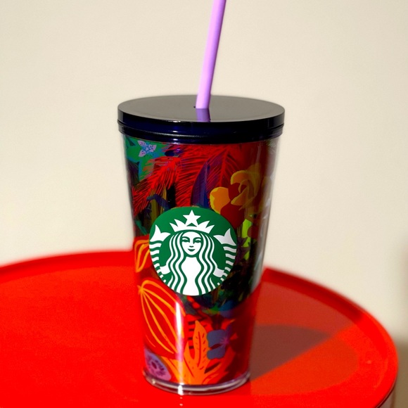 SALE‼️NEW✨Starbucks 2022 Summer🌴Tropical Floral Forest Dreamscape Grande Tumblr - Picture 4 of 9